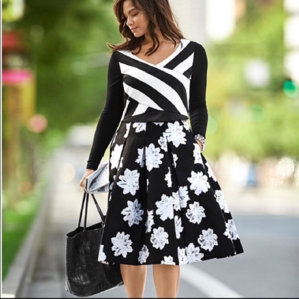 Lane Bryant pleated midi skirt
